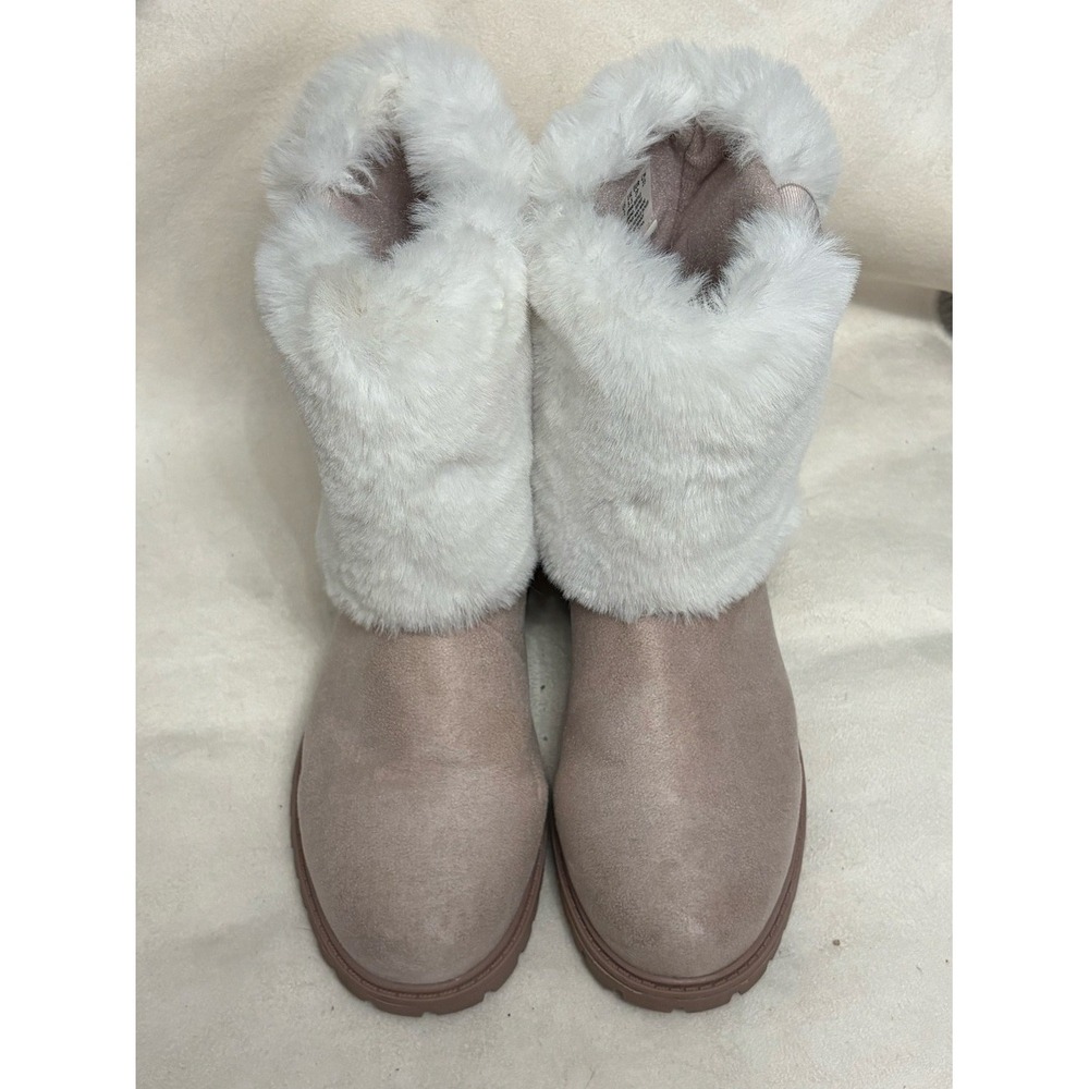US Polo Assn Renny‎ Womens Faux Fur Winter Boots Pink Size 8 NW9007 Lug Sole